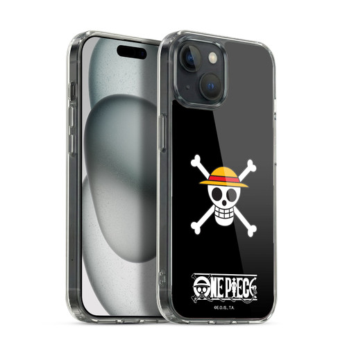 One Piece Graphic Art Classic Crew Logo Soft Gel Case for Apple iPhone 15 & MagSafe