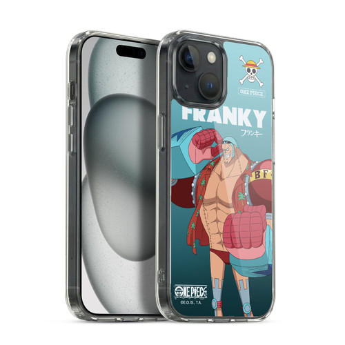 One Piece Graphic Art Franky Soft Gel Case for Apple iPhone 15 & MagSafe