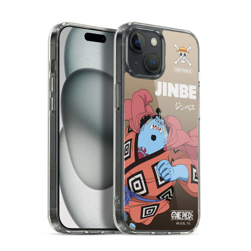 One Piece Graphic Art Jinbe Soft Gel Case for Apple iPhone 15 & MagSafe