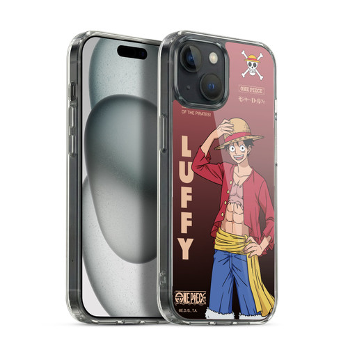 One Piece Graphic Art Monkey D. Luffy Soft Gel Case for Apple iPhone 15