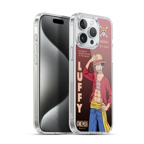 One Piece Graphic Art Monkey D. Luffy Soft Gel Case for Apple iPhone 15 Pro Max