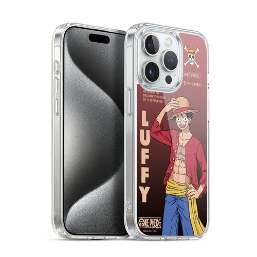 One Piece Graphic Art Monkey D. Luffy Soft Gel Case for Apple iPhone 15 Pro