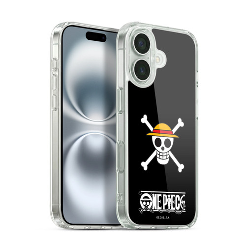 One Piece Graphic Art Classic Crew Logo Soft Gel Case for Apple iPhone 16 & MagSafe