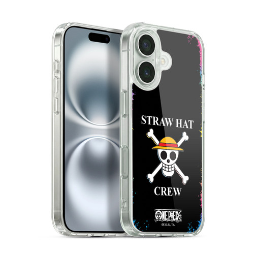 One Piece Graphic Art Colourful Crew Logo Soft Gel Case for Apple iPhone 16 & MagSafe