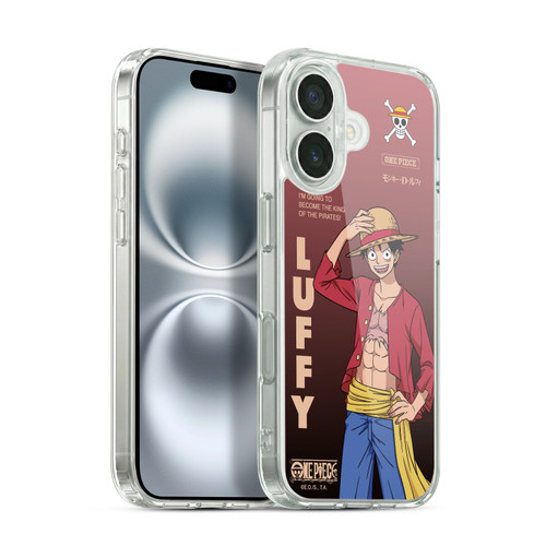 One Piece Graphic Art Monkey D. Luffy Soft Gel Case for Apple iPhone 16