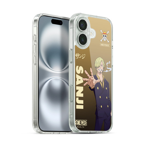 One Piece Graphic Art Sanji Soft Gel Case for Apple iPhone 16 Plus & MagSafe