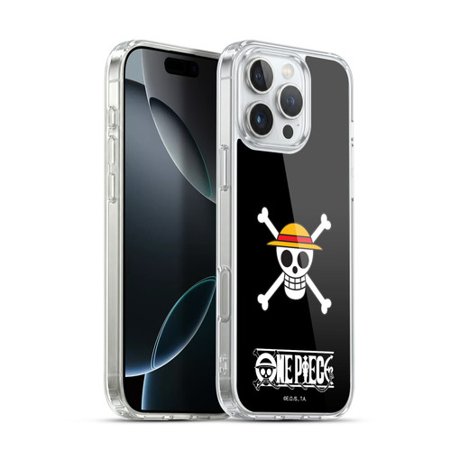 One Piece Graphic Art Classic Crew Logo Soft Gel Case for Apple iPhone 16 Pro Max & MagSafe