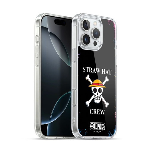 One Piece Graphic Art Colourful Crew Logo Soft Gel Case for Apple iPhone 16 Pro Max & MagSafe