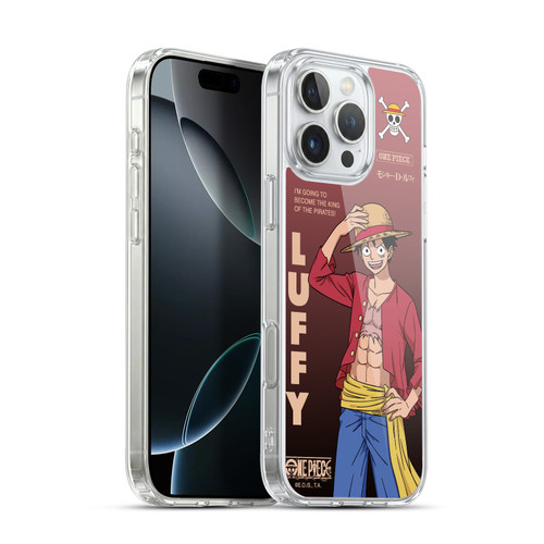 One Piece Graphic Art Monkey D. Luffy Soft Gel Case for Apple iPhone 16 Pro Max & MagSafe