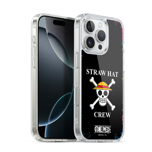 One Piece Graphic Art Colourful Crew Logo Soft Gel Case for Apple iPhone 16 Pro & MagSafe