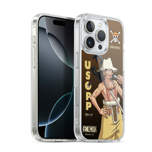 One Piece Graphic Art Usopp Soft Gel Case for Apple iPhone 16 Pro & MagSafe