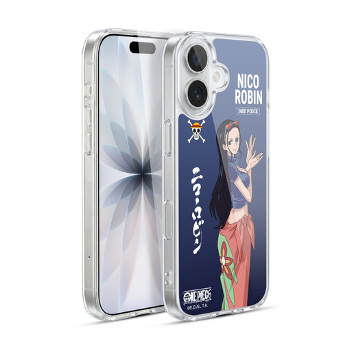 One Piece Graphic Art Nico Robin Soft Gel Case for Apple iPhone 17