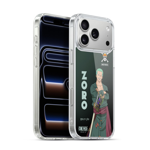 One Piece Graphic Art Roronoa Zoro Soft Gel Case for Apple iPhone 17 Pro Max