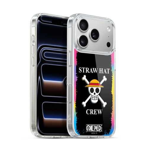 One Piece Graphic Art Colourful Crew Logo Soft Gel Case for Apple iPhone 17 Pro