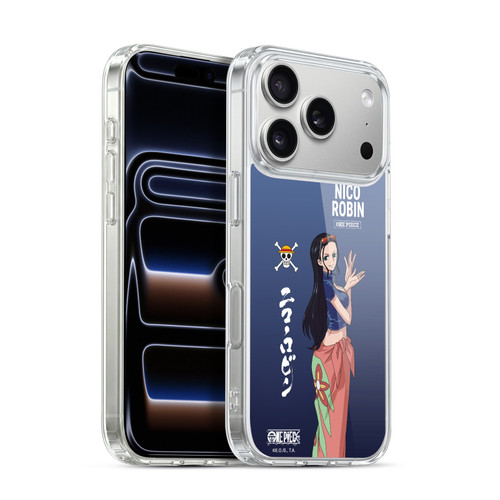 One Piece Graphic Art Nico Robin Soft Gel Case for Apple iPhone 17 Pro