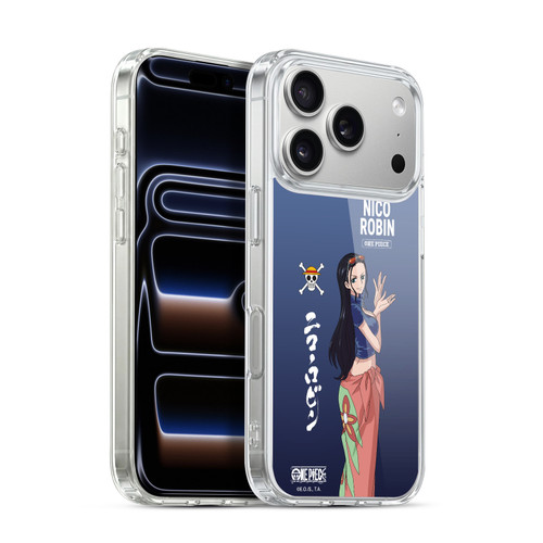 One Piece Graphic Art Nico Robin Soft Gel Case for Apple iPhone 17 Pro