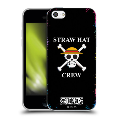One Piece Graphic Art Colourful Crew Logo Soft Gel Case for Apple iPhone 5c
