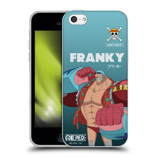One Piece Graphic Art Franky Soft Gel Case for Apple iPhone 5c