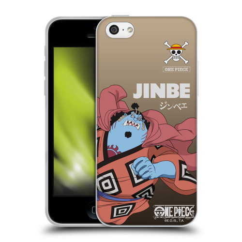 One Piece Graphic Art Jinbe Soft Gel Case for Apple iPhone 5c
