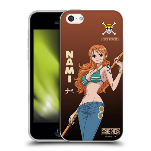 One Piece Graphic Art Nami Soft Gel Case for Apple iPhone 5c