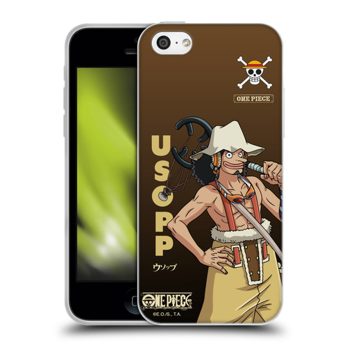 One Piece Graphic Art Usopp Soft Gel Case for Apple iPhone 5c
