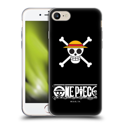 One Piece Graphic Art Classic Crew Logo Soft Gel Case for Apple iPhone 7 / 8 / SE 2020 & 2022