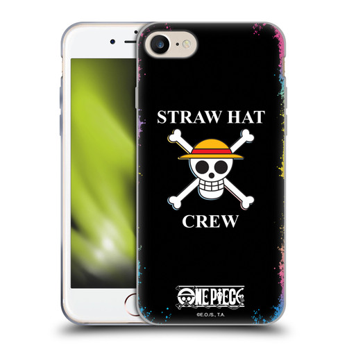 One Piece Graphic Art Colourful Crew Logo Soft Gel Case for Apple iPhone 7 / 8 / SE 2020 & 2022
