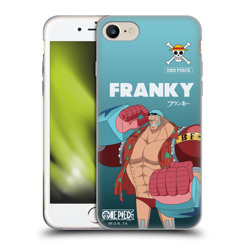 One Piece Graphic Art Franky Soft Gel Case for Apple iPhone 7 / 8 / SE 2020 & 2022
