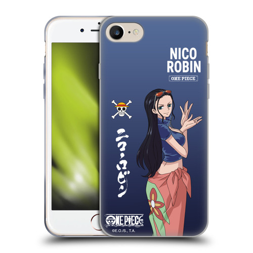 One Piece Graphic Art Nico Robin Soft Gel Case for Apple iPhone 7 / 8 / SE 2020 & 2022