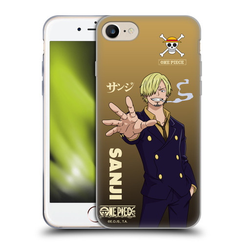 One Piece Graphic Art Sanji Soft Gel Case for Apple iPhone 7 / 8 / SE 2020 & 2022