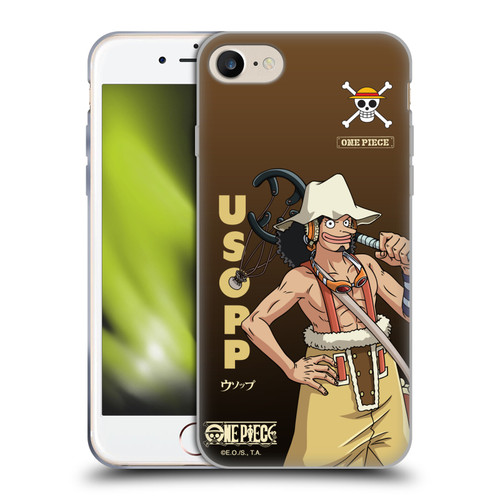 One Piece Graphic Art Usopp Soft Gel Case for Apple iPhone 7 / 8 / SE 2020 & 2022