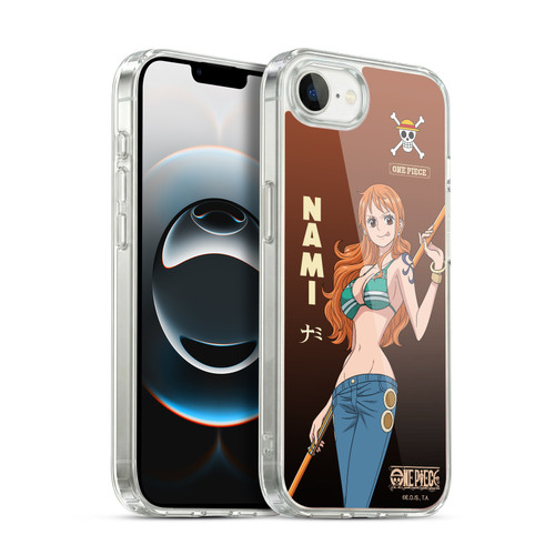 One Piece Graphic Art Nami Soft Gel Case for Apple iPhone 16e / Apple iPhone 17e