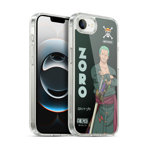 One Piece Graphic Art Roronoa Zoro Soft Gel Case for Apple iPhone 16e / Apple iPhone 17e