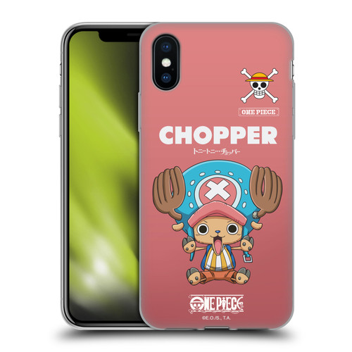 One Piece Graphic Art Chopper Soft Gel Case for Apple iPhone X / iPhone XS