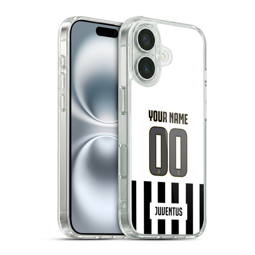 Custom Customised Personalised Juventus Football Club 2026/27 Kit Home Soft Gel Case for Apple iPhone 16