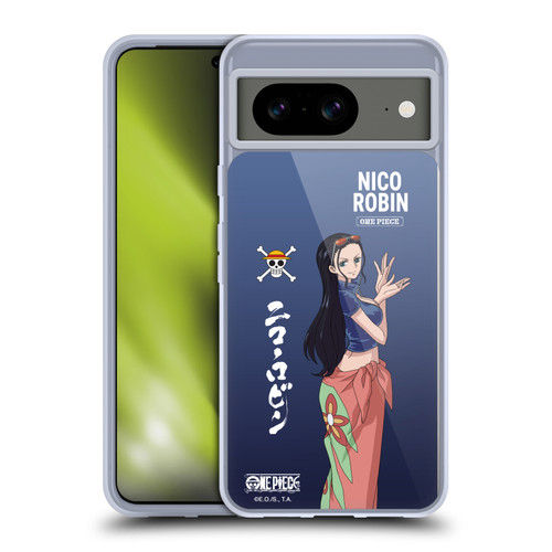One Piece Graphic Art Nico Robin Soft Gel Case for Google Pixel 8