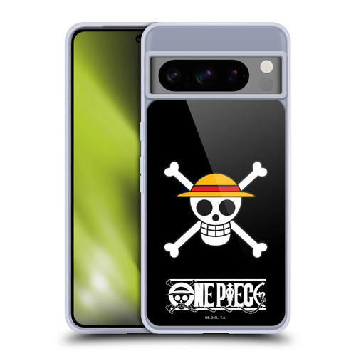 One Piece Graphic Art Classic Crew Logo Soft Gel Case for Google Pixel 8 Pro