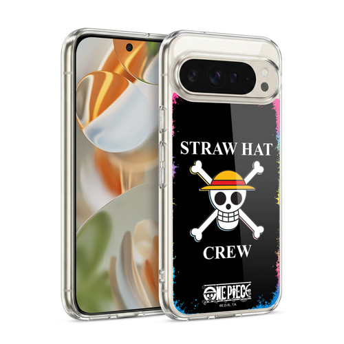 One Piece Graphic Art Colourful Crew Logo Soft Gel Case for Google Pixel 9 / Pixel 9 Pro