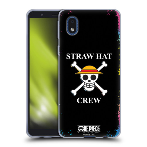 One Piece Graphic Art Colourful Crew Logo Soft Gel Case for Samsung Galaxy A01 Core (2020)