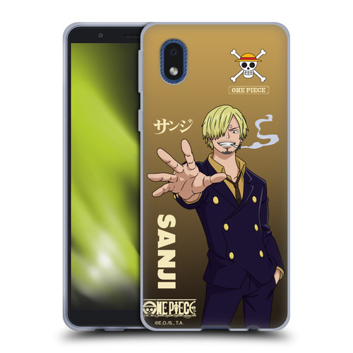 One Piece Graphic Art Sanji Soft Gel Case for Samsung Galaxy A01 Core (2020)