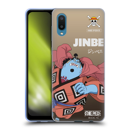 One Piece Graphic Art Jinbe Soft Gel Case for Samsung Galaxy A02/M02 (2021)