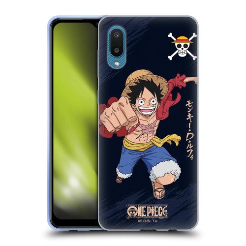 One Piece Graphic Art Luffy Soft Gel Case for Samsung Galaxy A02/M02 (2021)