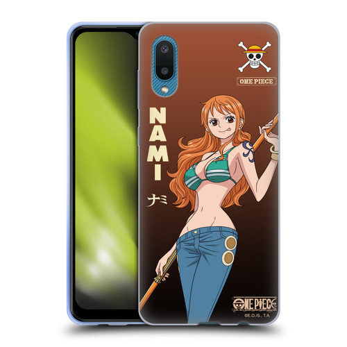 One Piece Graphic Art Nami Soft Gel Case for Samsung Galaxy A02/M02 (2021)