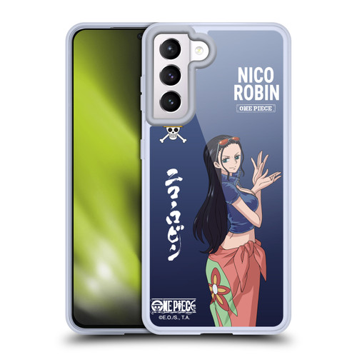 One Piece Graphic Art Nico Robin Soft Gel Case for Samsung Galaxy S21 5G