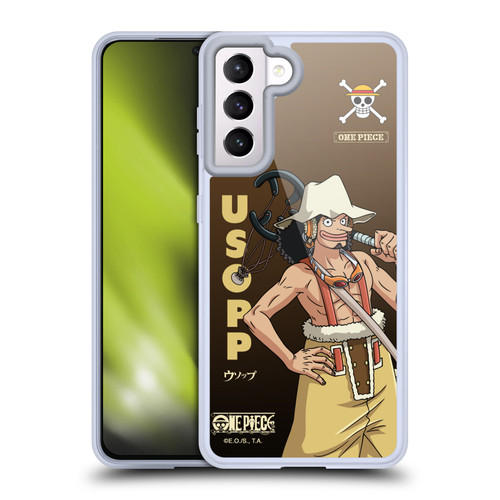 One Piece Graphic Art Usopp Soft Gel Case for Samsung Galaxy S21 5G
