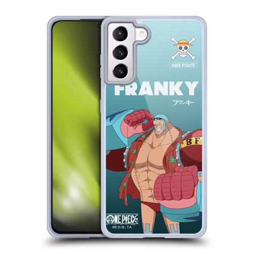 One Piece Graphic Art Franky Soft Gel Case for Samsung Galaxy S21+ 5G