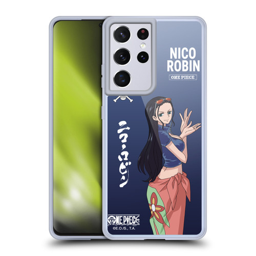 One Piece Graphic Art Nico Robin Soft Gel Case for Samsung Galaxy S21 Ultra 5G