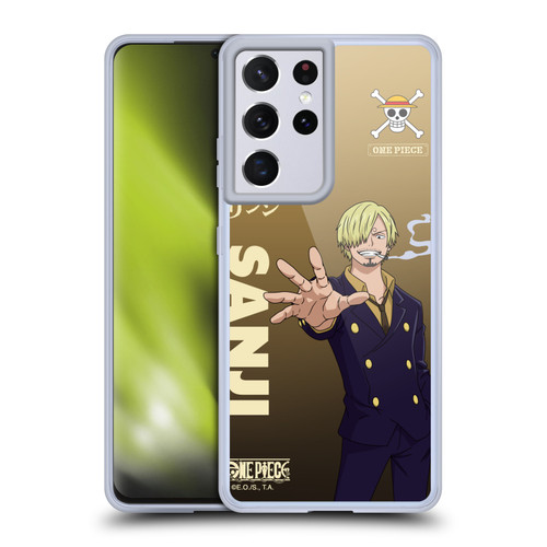 One Piece Graphic Art Sanji Soft Gel Case for Samsung Galaxy S21 Ultra 5G