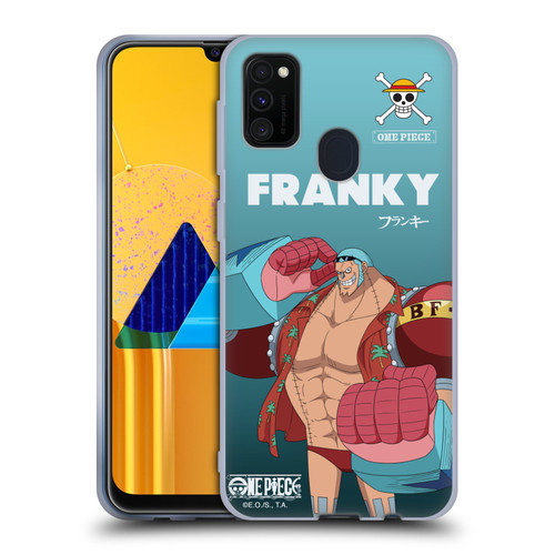 One Piece Graphic Art Franky Soft Gel Case for Samsung Galaxy M30s (2019)/M21 (2020)