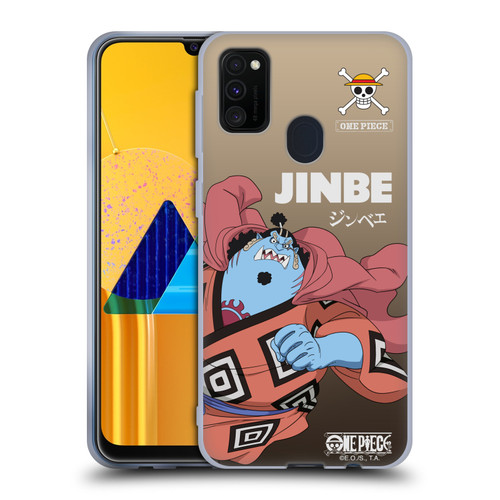 One Piece Graphic Art Jinbe Soft Gel Case for Samsung Galaxy M30s (2019)/M21 (2020)